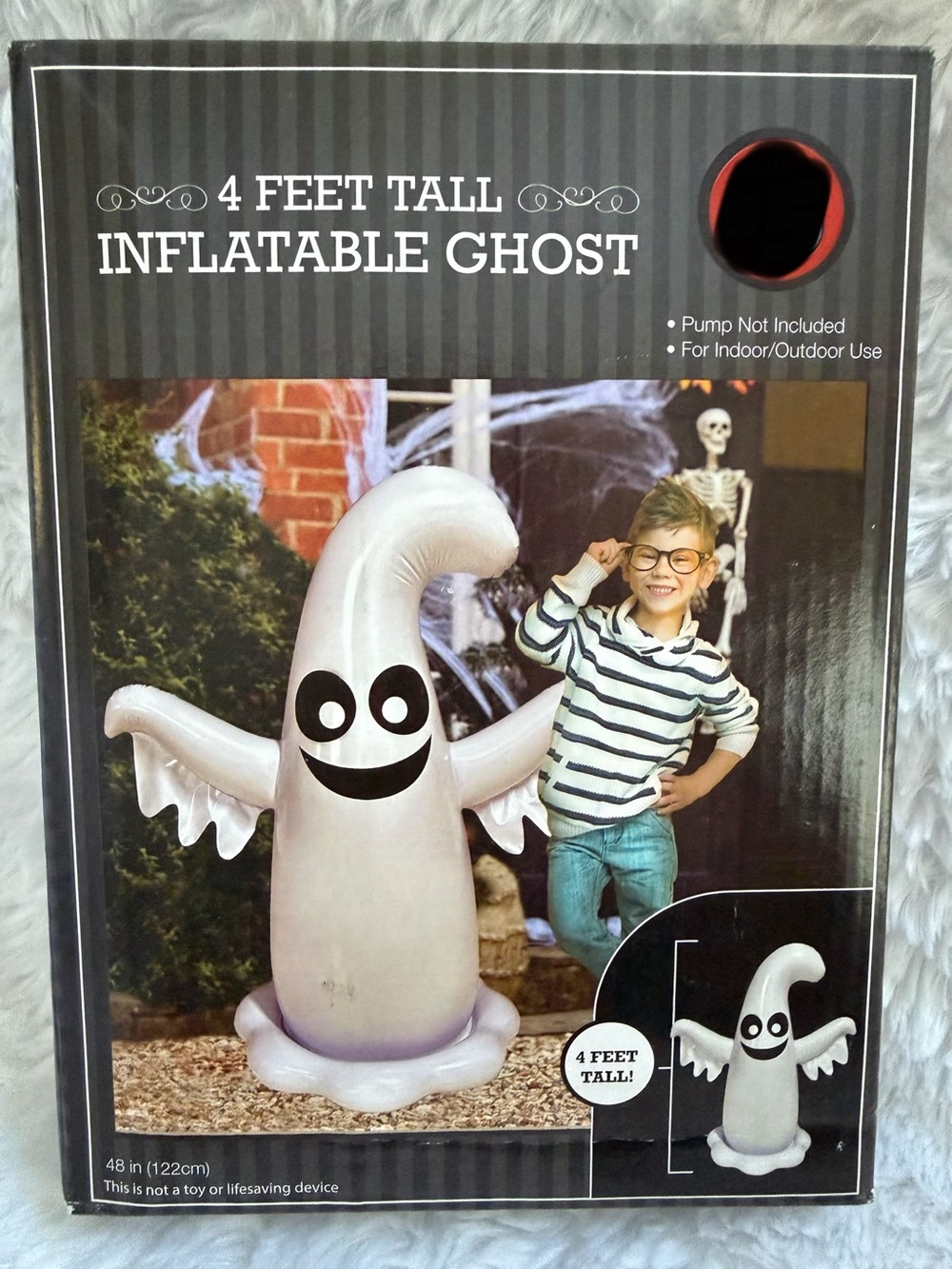 Inflatable Ghost Kids Toy - White - 4 Feet Tall
